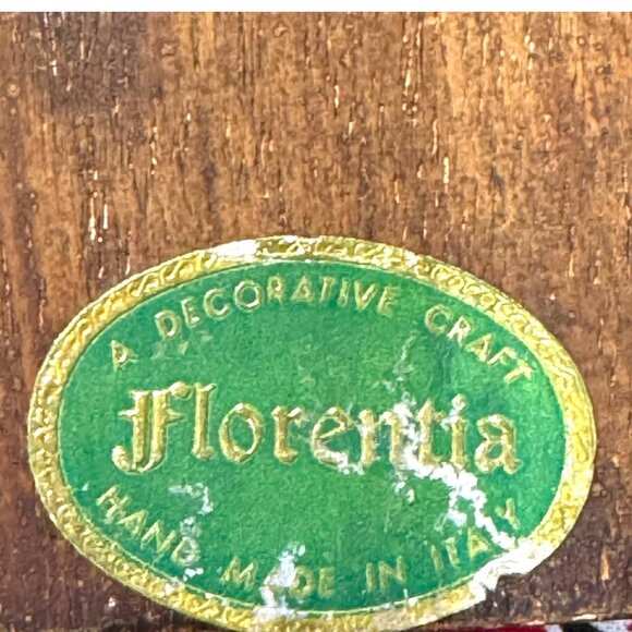 Vintage Florentia Italian Framed Picture Plaque "A Roman Ruins" By Pannini READ - Picture 3 of 8